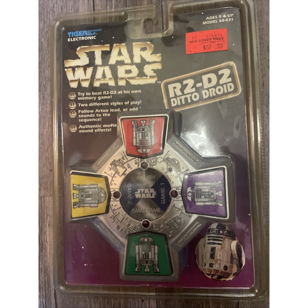 NEW Star Wars R2-D2 Ditto Droid Memory Game 1997 Tiger Electronics Handheld Toy - Picture 1 of 2
